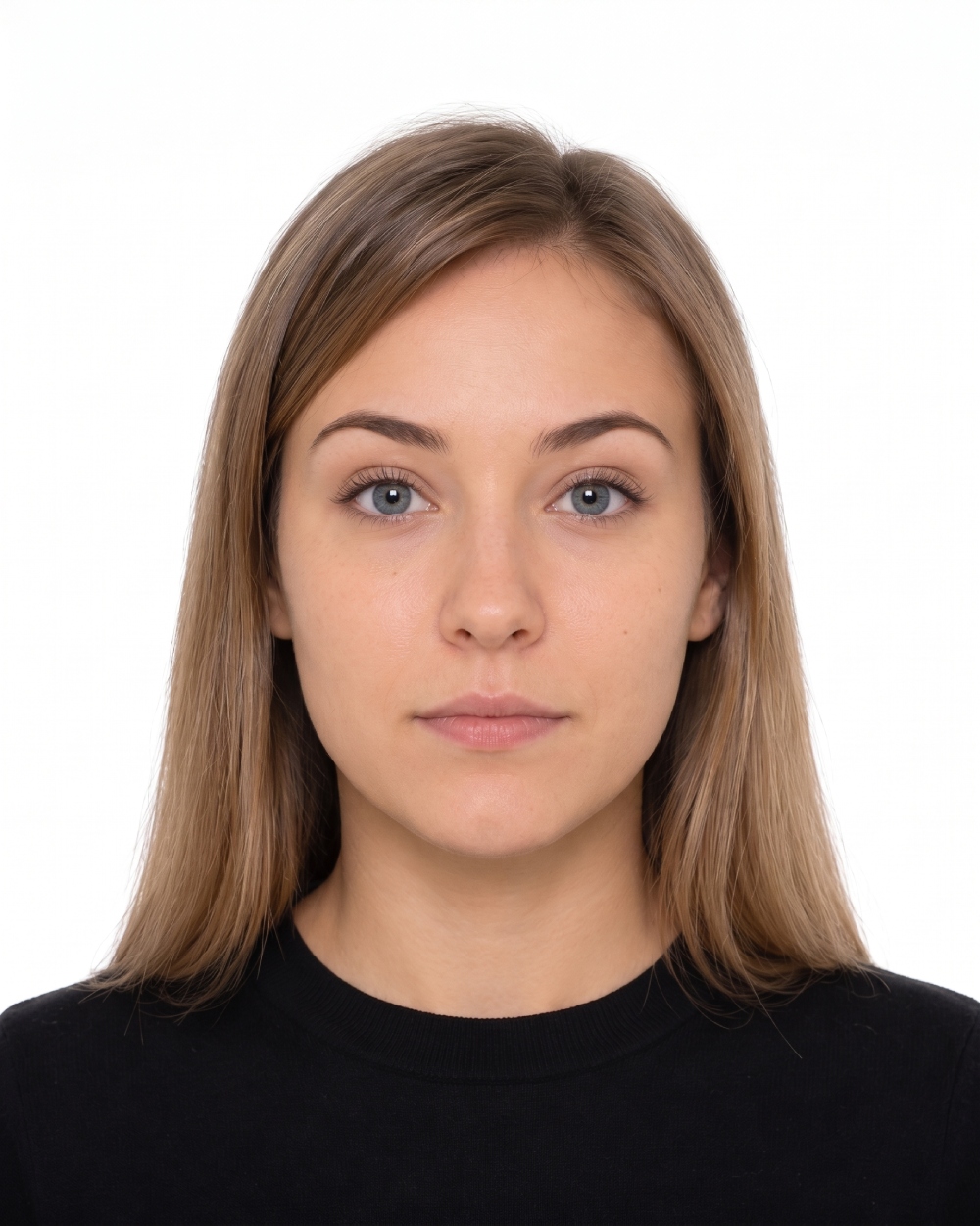 Passport Photograph Of A Woman