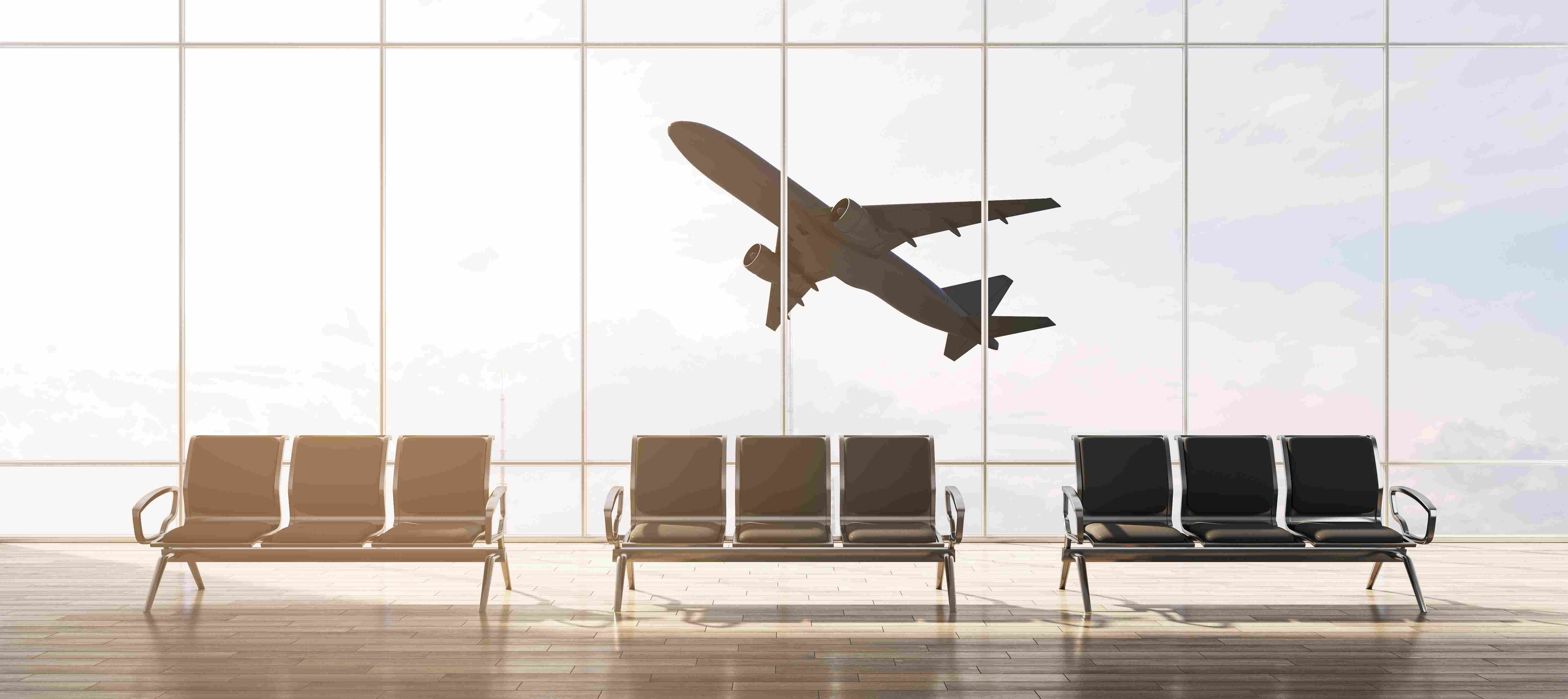 Plane Departing From Airport